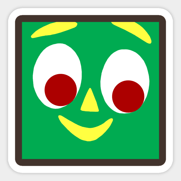 Gumby Sticker by GeekyImpresario